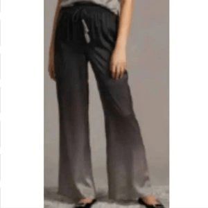 New Badgley Mischka silk washable jogger pants/pj Sz S ombre gray
